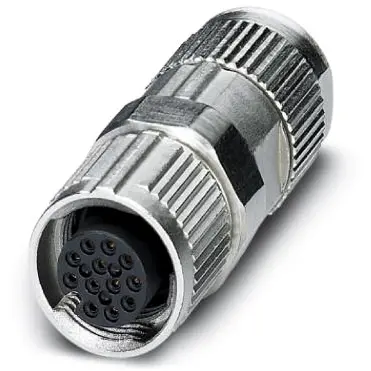 Jack, M12, 12 pole, SPEEDCON locking, straight, 1559631 - 1