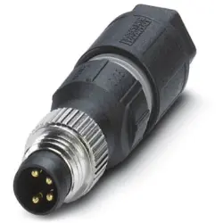 Plug, M8, 4 pole, IDC connection, screw locking, straight, 1441011