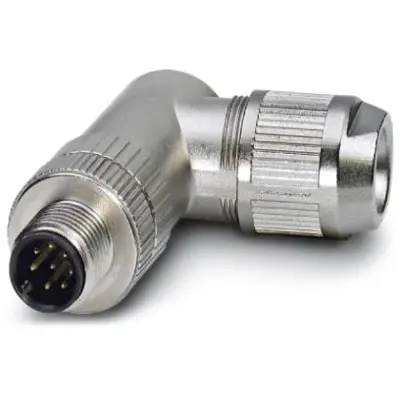 Plug, M12, 8 pole, IDC connection, screw locking, angled, 1553653 - 1