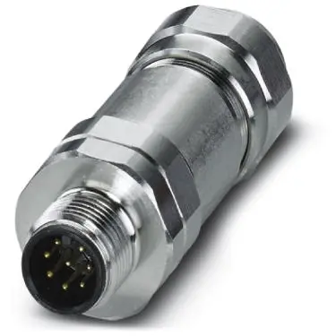 Plug, M12, 8 pole, screw connection, straight, 1411906 - 1