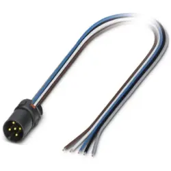 Plug, M12, 4 pole, crimp connection, screw locking, straight, 1440805