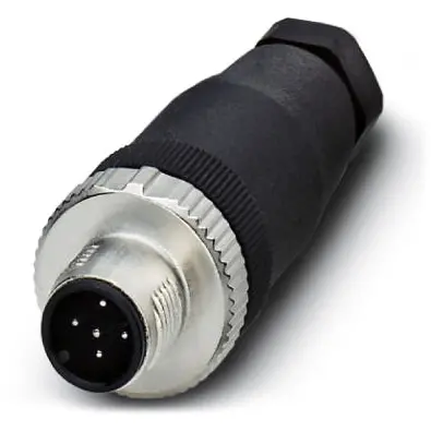 Plug, M12, 5 pole, screw connection, SPEEDCON locking, straight, 1542965 - 1