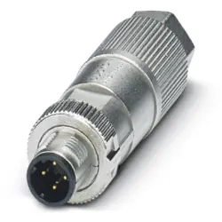 Plug, M12, 4 pole, IDC connection, screw locking, straight, 1411066