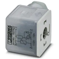 Valve connector, DIN shape A, 3 pole, 110 V, 0.34-1.5 mm², 1527922