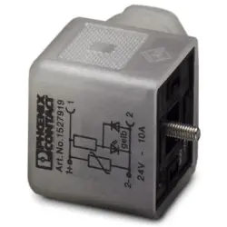 Valve connector, DIN shape A, 3 pole, 24 V, 0.34-1.5 mm², 1527919