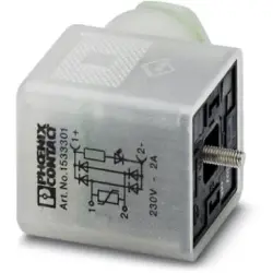 Valve connector, DIN shape A, 3 pole, 240 V, 0.34-1.5 mm², 1533301