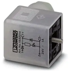 Valve connector, DIN shape A, 3 pole, 24 V, 0.34-1.5 mm², 1533314