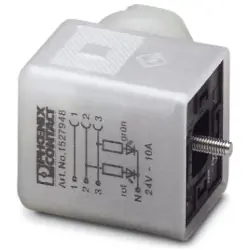 Valve connector, DIN shape A, 5 pole, 24 V, 0.34-1.5 mm², 1527948