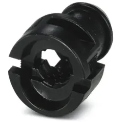 Protective hose adapter, (L) 20 mm, POM, black, for corrugated hoses nominal size 13, 1422884