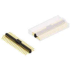 Pin header, 40 pole, pitch 2.54 mm, straight, black, SL 17 SMD 058 40 G B SM
