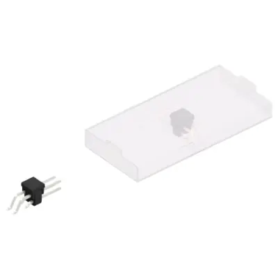 Pin header, 4 pole, pitch 2.54 mm, straight, black, SL 17 SMD 083 4 Z B SM - 1