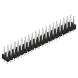 Pin header, 40 pole, pitch 2.54 mm, straight, black, SL 2 025 40 Z