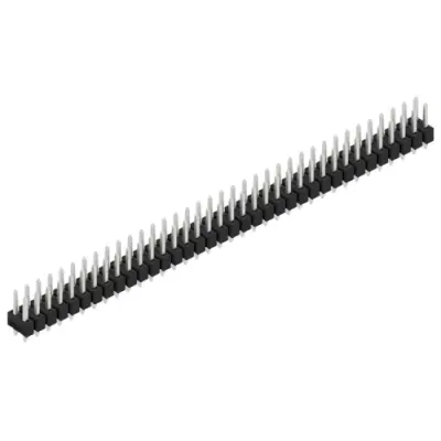 Pin header, 72 pole, pitch 2.54 mm, straight, black, SL 21 THR 097 72 Z - 1