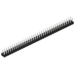 Pin header, 72 pole, pitch 2.54 mm, straight, black, SL 21 THR 097 72 Z
