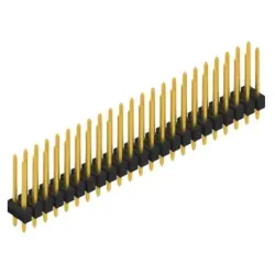 Pin header, 46 pole, pitch 2.54 mm, straight, black, SL 22 164 46 G