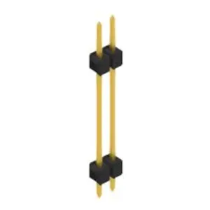 Pin header, 2 pole, pitch 2.54 mm, straight, black, SL 5 223 2 G - 1