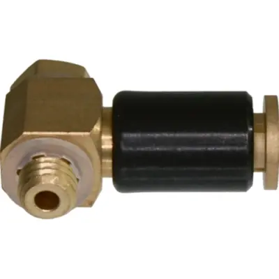Swivel screw connection, brass, for 4 x 1 and 4 x 0.65 tubing, 52.095 - 1