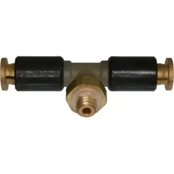 Swivel screw connection, L 34 mm, for 4 x 1 and 4 x 0.65 tubing, 52.100