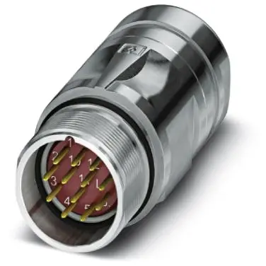 Plug, M23, 12 pole, crimp connection, SPEEDCON locking, straight, 1620002 - 1