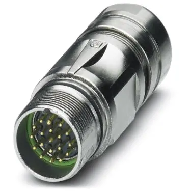 Plug, M23, 19 pole, crimp connection, SPEEDCON locking, straight, 1624010 - 1