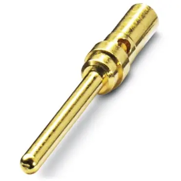 Pin contact, 0.2-0.5 mm², AWG 24-20, crimp connection, gold-plated, 1418786 - 1