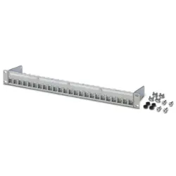 Shunting distributor, RJ45, RJ45, (W x H x D) 482.6 x 43.6 x 83.4 mm, 1422978