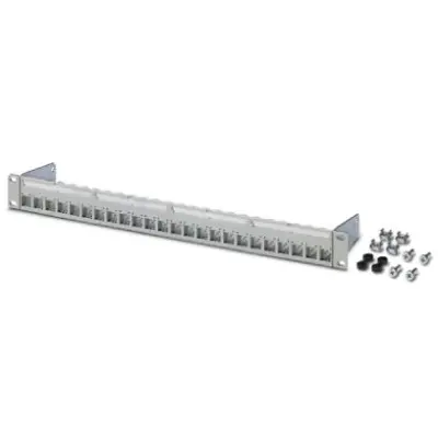 Shunting distributor, RJ45, RJ45, (W x H x D) 482.6 x 43.6 x 83.4 mm, 1422978 - 1