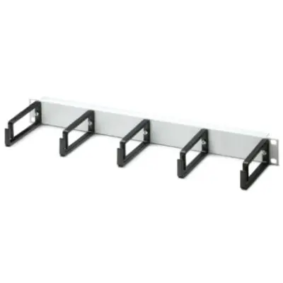 Shunting distributor, 19 inch, (W x H) 482.6 x 44.45 mm, gray, 1407994 - 1