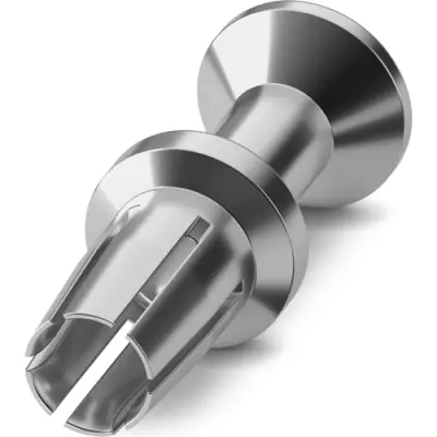 Receptacle, 16 mm², AWG 6, crimp connection, silver-plated, 1559522 - 1