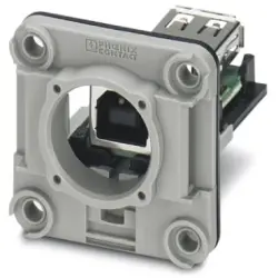 Panel mounting frame for USB socket insert, 1411905