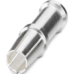 Receptacle, 10 mm², AWG 8, crimp connection, silver-plated, 1550059