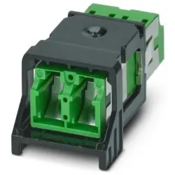 FO socket, LC, singlemode, ceramic, silver, 1041780