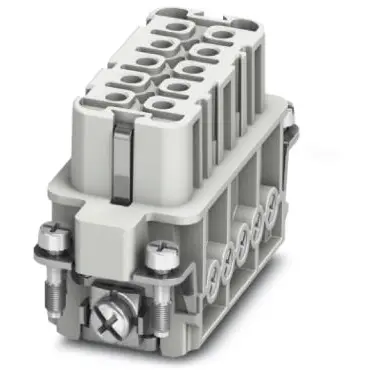Socket contact insert, 15D, 10 pole, equipped, screw connection, with PE contact, 1585304 - 1