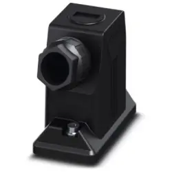 Grommet housing, size B10, PA, M25, angled, screw locking, IP66/IP67, 1404228
