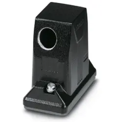 Grommet housing, size B10, die-cast aluminum, M25, angled, screw locking, IP66/IP68/IP69, 1420906