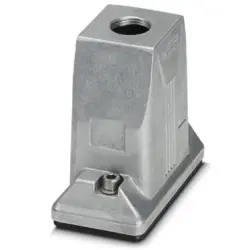 Grommet housing, size B10, die-cast aluminum, M25, straight, screw locking, IP66/IP68/IP69, 1413400