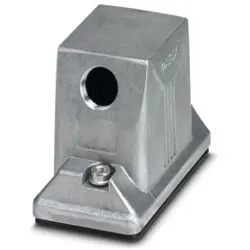 Grommet housing, size B10, die-cast aluminum, M20, angled, screw locking, IP66/IP68/IP69, 1413389