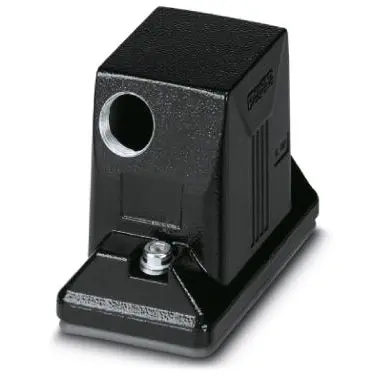 Grommet housing, size B10, die-cast aluminum, M25, angled, screw locking, IP66/IP68/IP69, 1420911 - 1