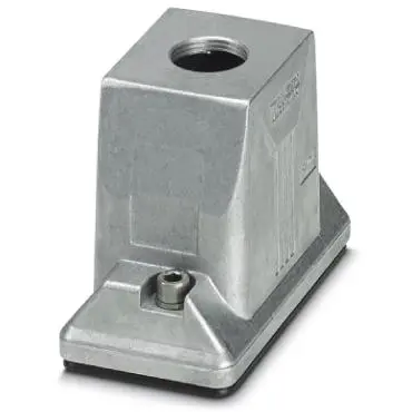 Grommet housing, size B10, die-cast aluminum, M25, straight, screw locking, IP66/IP68/IP69, 1413390 - 1