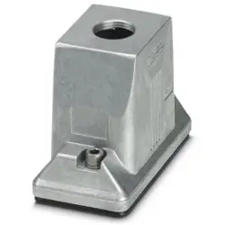 Grommet housing, size B10, die-cast aluminum, M25, straight, screw locking, IP66/IP68/IP69, 1413390