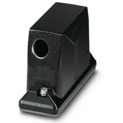 Grommet housing, size B24, die-cast aluminum, M25, angled, screw locking, IP66/IP68/IP69, 1420922