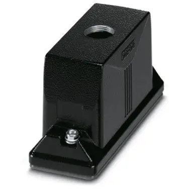 Grommet housing, size B24, die-cast aluminum, M25, straight, screw locking, IP66/IP68/IP69, 1420929 - 1