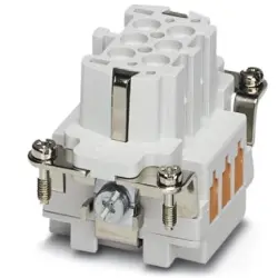 Socket contact insert, 6B, 6 pole, equipped, QUICKON, with PE contact, 1605556