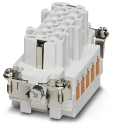 Socket contact insert, 10B, 10 pole, equipped, QUICKON, with PE contact, 1605569