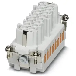Socket contact insert, 16B, 16 pole, equipped, QUICKON, with PE contact, 1605572