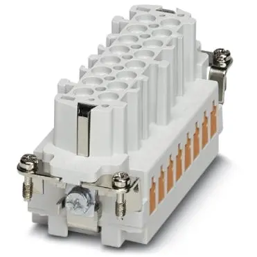 Socket contact insert, 16B, 16 pole, equipped, QUICKON, with PE contact, 1605572 - 1