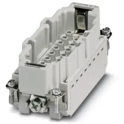 Pin contact insert, 16B, 16 pole, equipped, crimp connection, with PE contact, 1584910