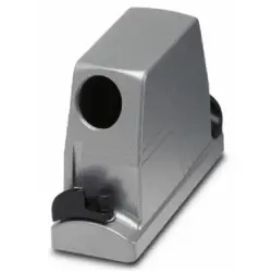 Grommet housing, size B16, die-cast aluminum, PG16, straight, bayonet locking, IP65, 1604447