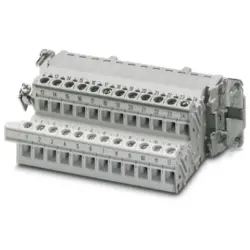 Socket contact insert, 24B, 24 pole, equipped, screw connection, with PE contact, 1648102