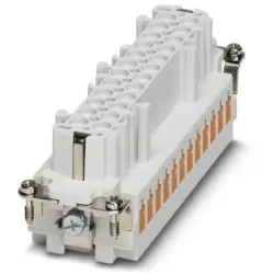 Socket contact insert, 24B, 24 pole, equipped, QUICKON, with PE contact, 1605585